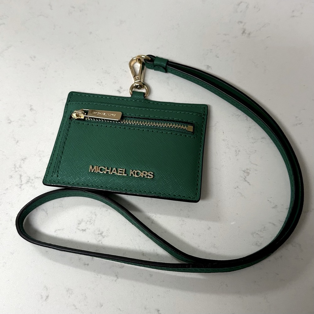 Michael Kors Jet Set Travel Saffiano Leather Case Lanyard